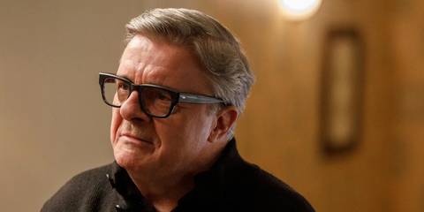 Teddy Dimas arguing with Oliver in Only Murders in the Building