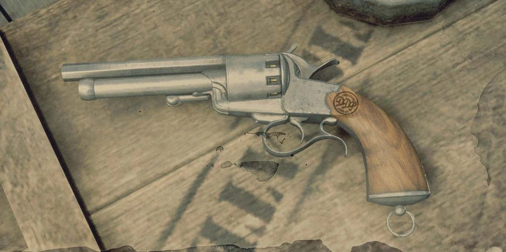 The lemat revolver from red dead redemption