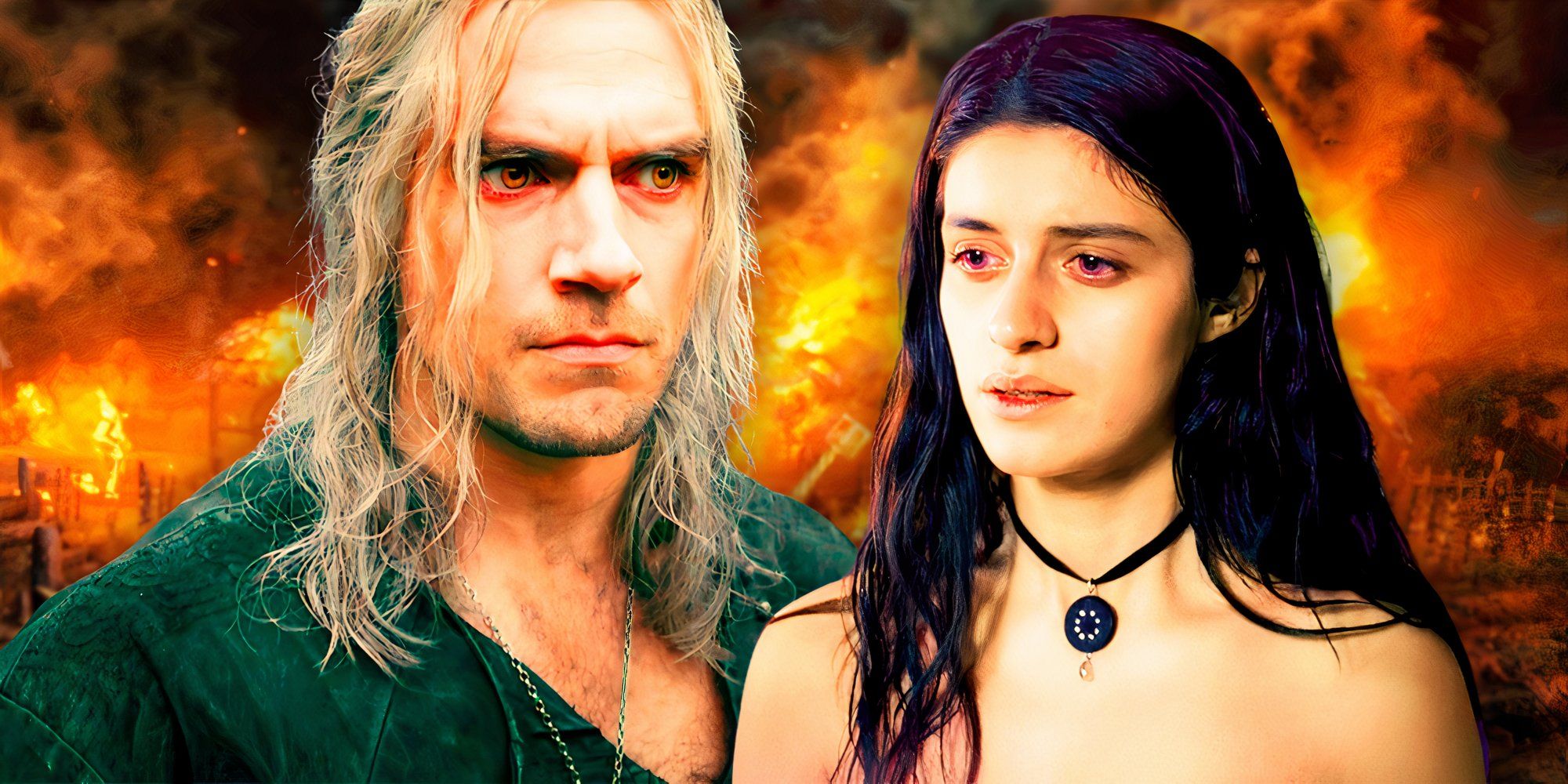 The Witcher Geralt and sad Yennefer