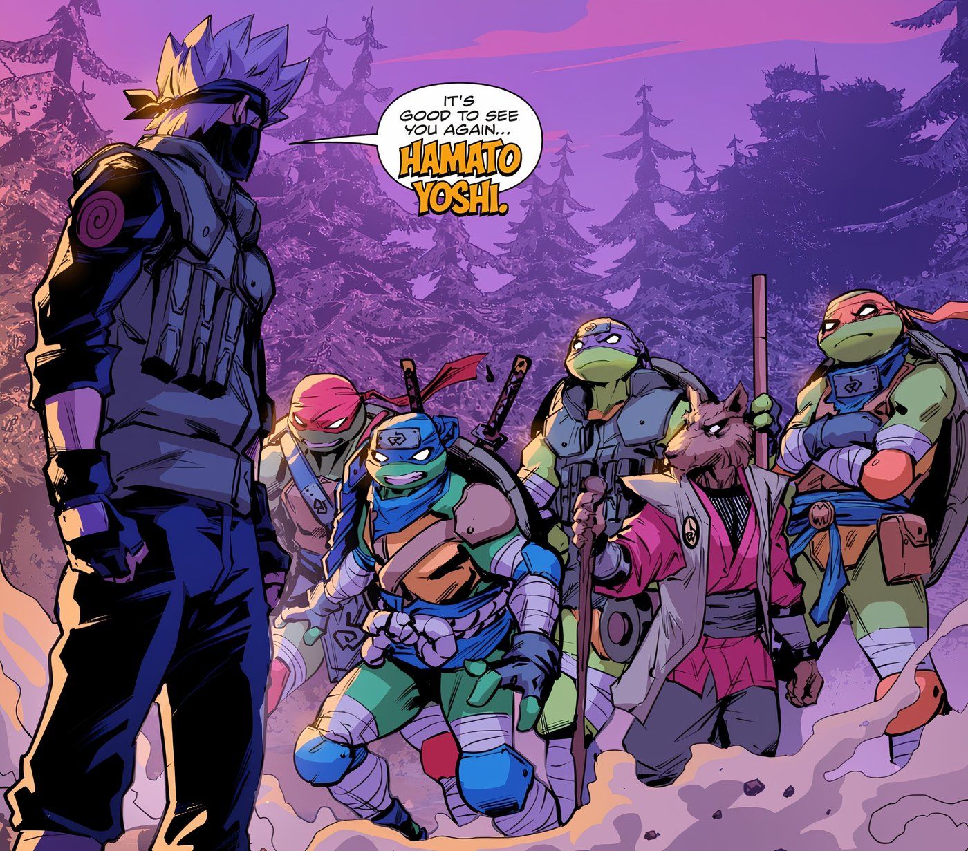 TMNT x Naruto 1 Kakashi reveals he knows Splinter