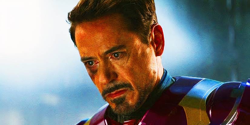 Tony Stark watching footage of his parents' death in Captain America Civil War