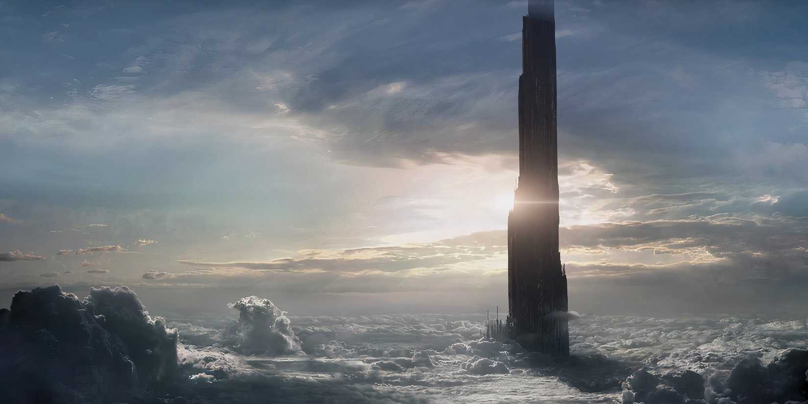 The eponymous tower in The Dark Tower (2017)