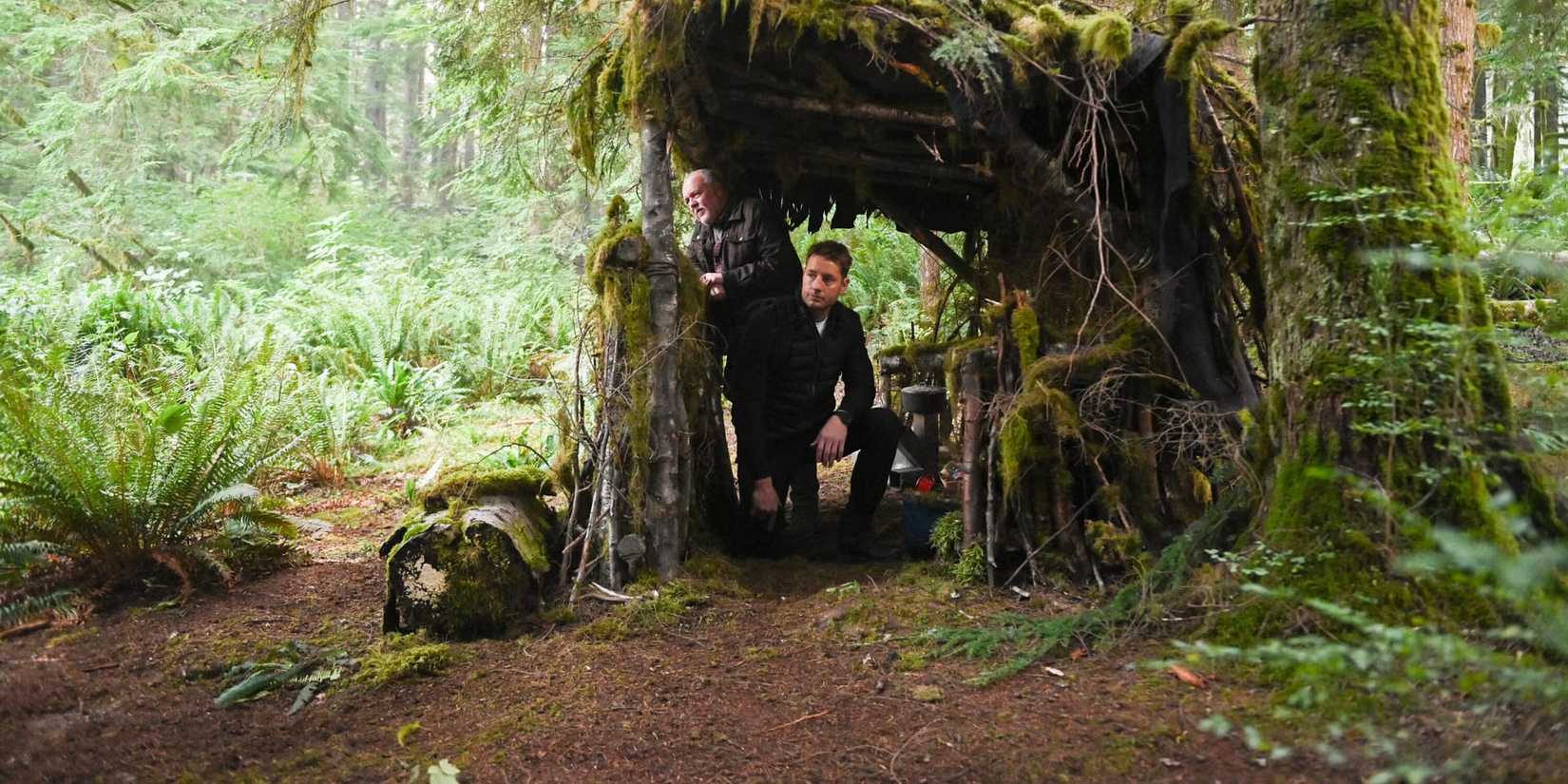 Brent Sexton (Keaton) & Colter Shaw (Justin Hartley) Looking For The Killer In Tracker Season 2, Episode 6, "Trust Fall"
