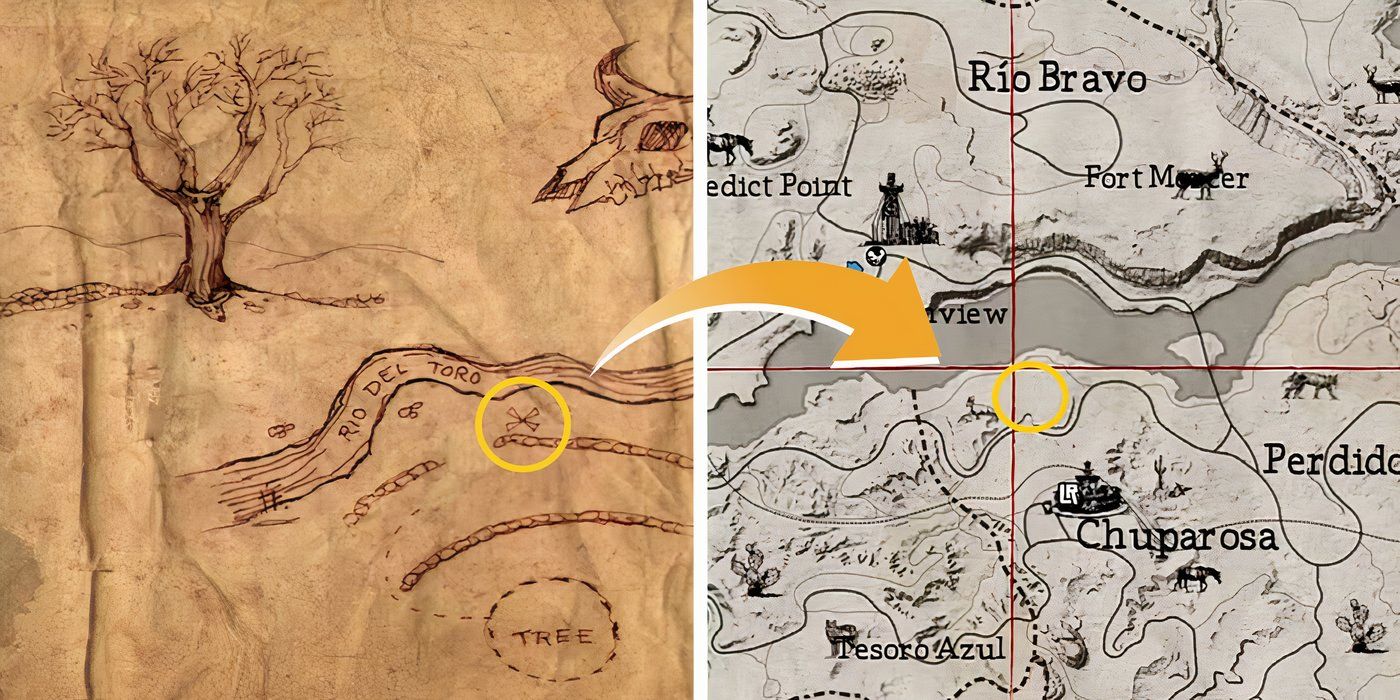 Treasure Map 4 Location in Red Dead Redemption