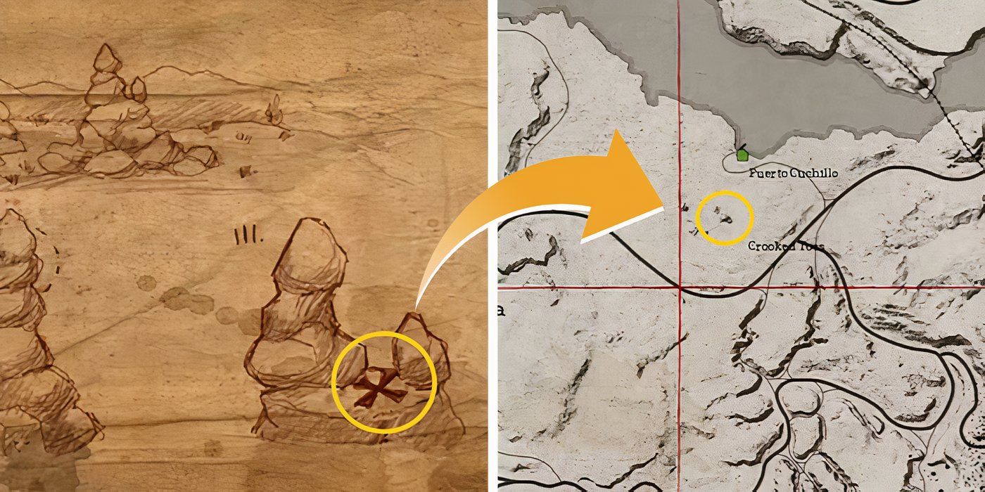 Treasure Map 5 Location in Red Dead Redemption