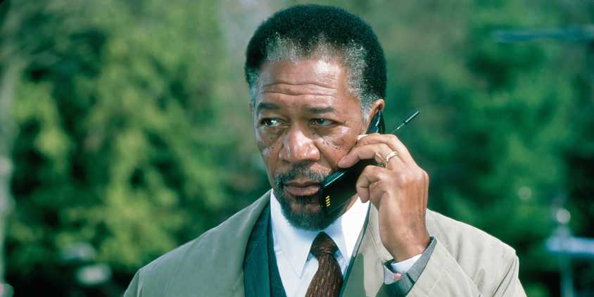 Morgan Freeman as Alex Cross in Along Came a Spider