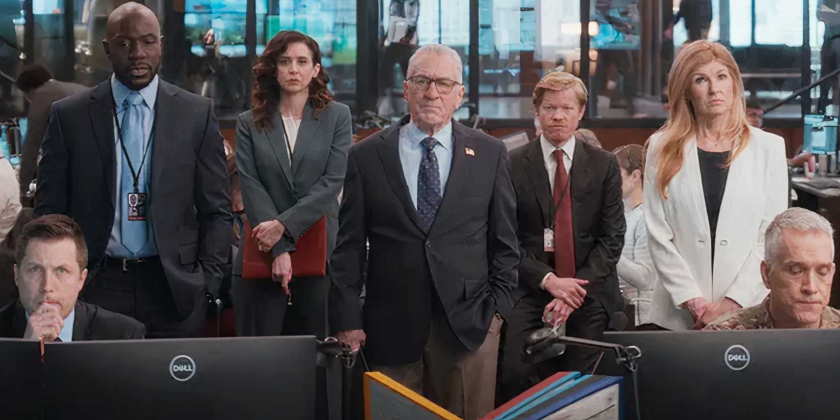 Robert De Niro, Jesse Plemons, Connie Britton, and others in Zero Day
