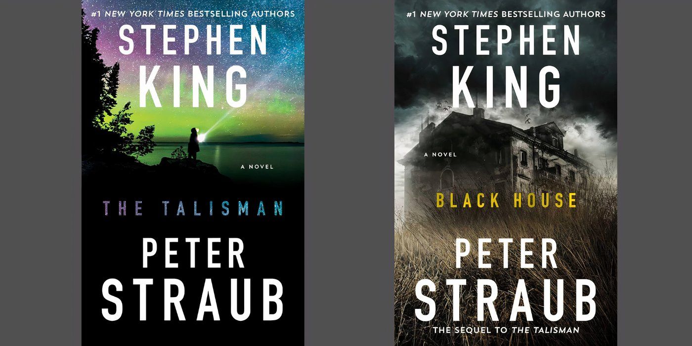 The book covers of The Talisman and Black House by Stephen King and Peter Straub.