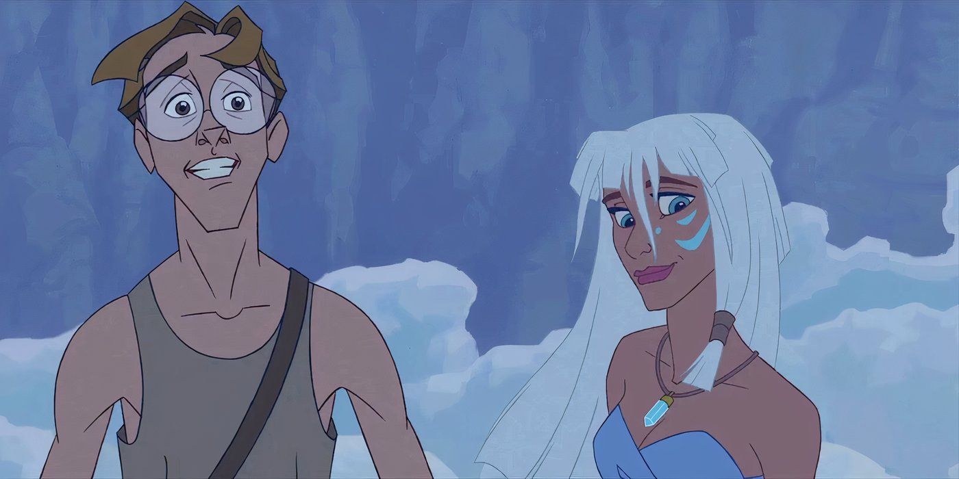 Milo and Kida in Atlantis: The Lost Empire