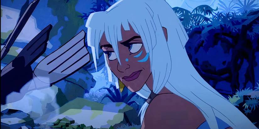 Disney's Kida looking sceptical in Atlantis: The Lost Empire