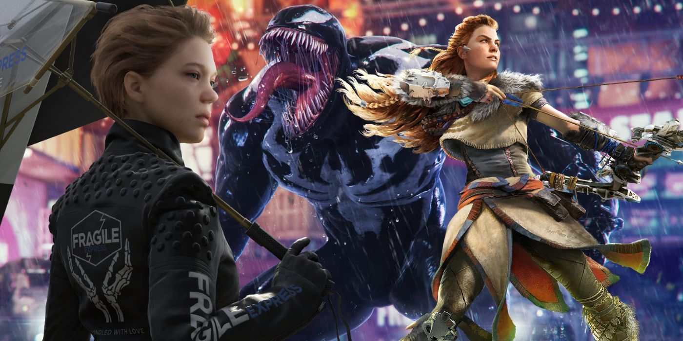 Frágil de Death Stranding, Venom de Homem-Aranha 2 da Marvel e Aloy de Horizon Zero Dawn