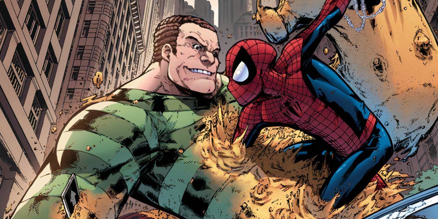 Sandman and Spider-Man Fight!