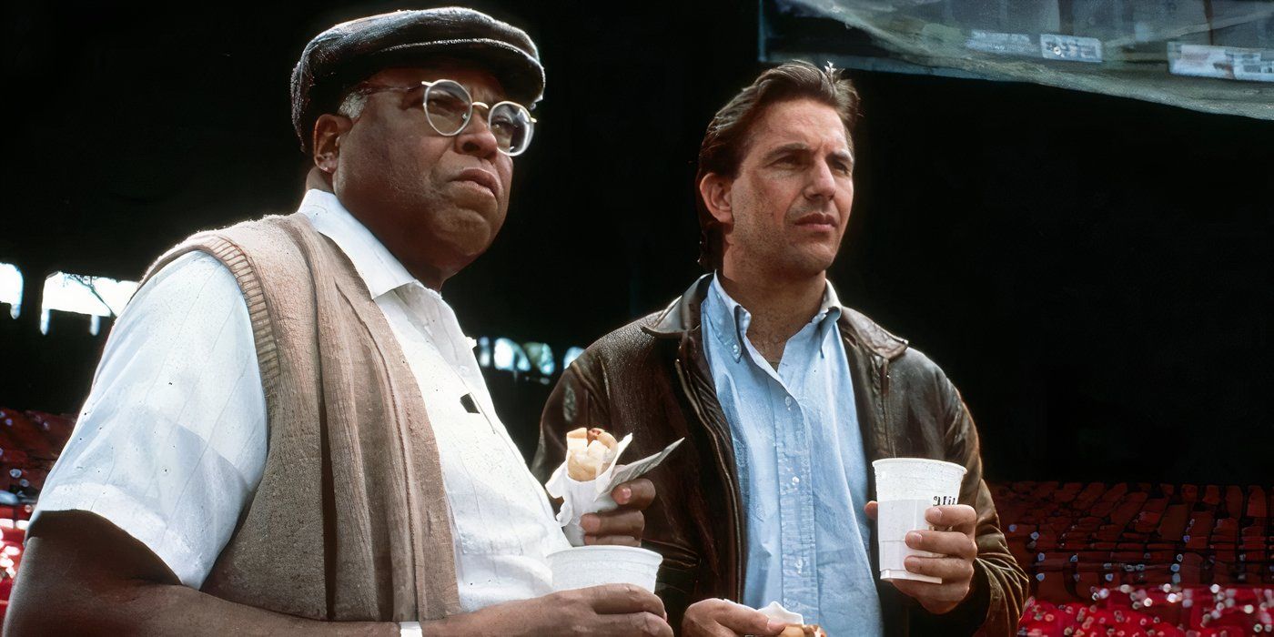 Kevin Costner and James Earl Jones in Field Of Dreams 