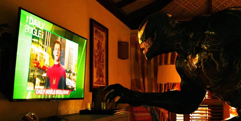 Venom seeing Tom Holland's Spider-Man in Venom Let There Be Carnage