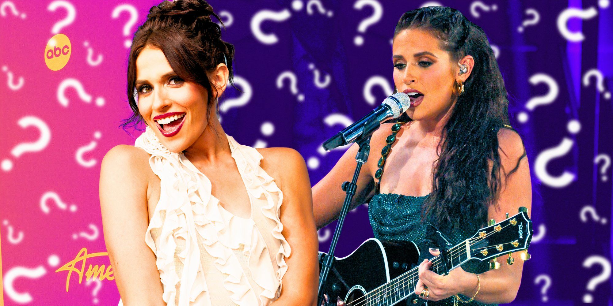 montage of McKenna Faith Breinholt from American Idol Season 22 with questions marks