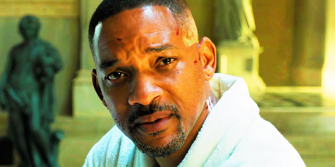 Will Smith with cuts and bruises