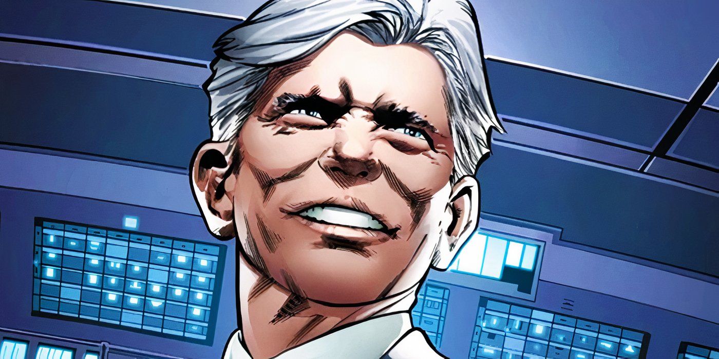 William Stryker in an office in Marvel Comics