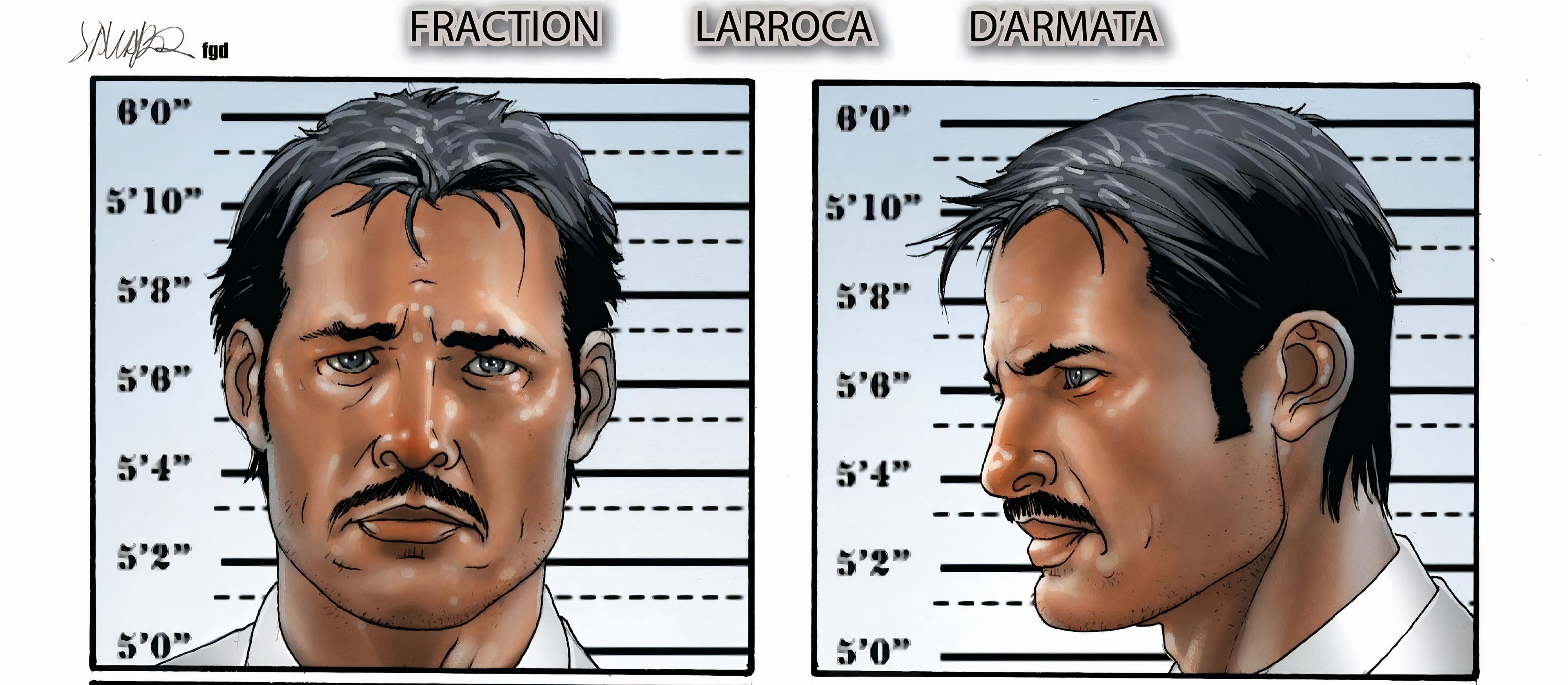 Tony Stark's mugshot