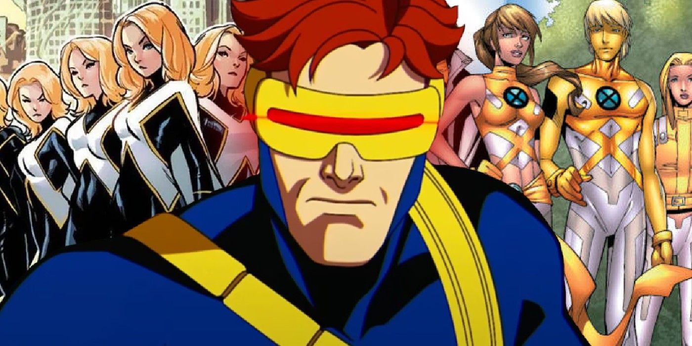x-men&rsquo;s cyclops with the stepford cuckoos and new x-men