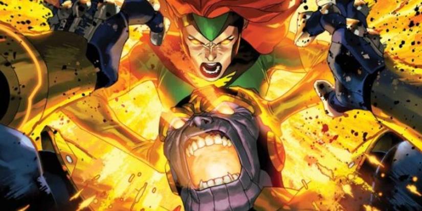 x-men's jean grey attacks thanos