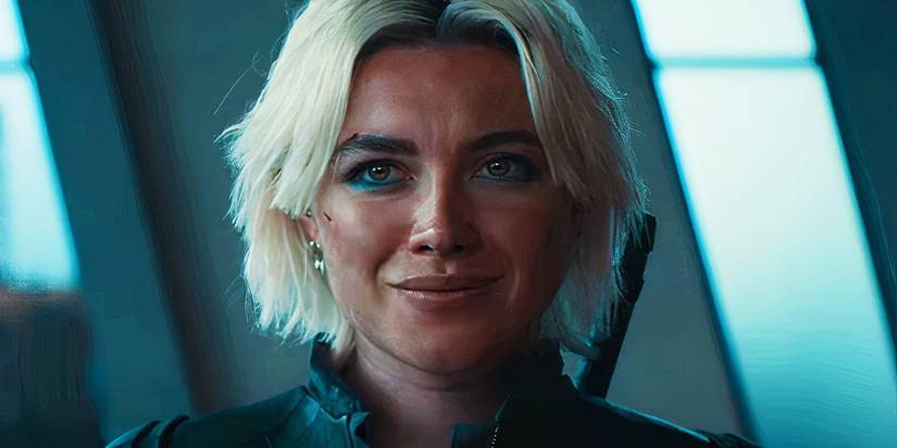 Yelena Belova smiling in Thunderbolts*