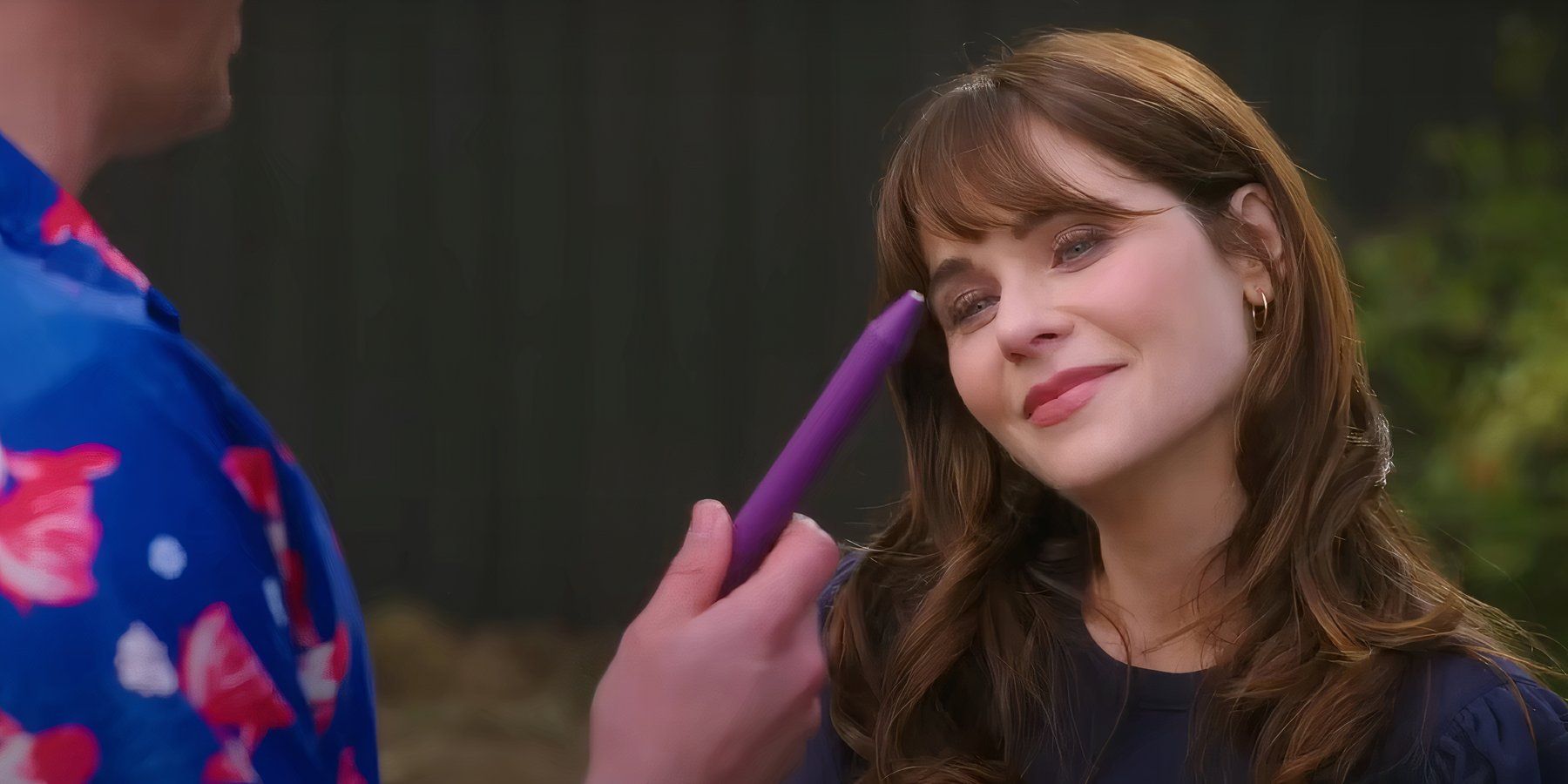 Actress Zooey Deschanel as Terry in Harold and the Purple Crayon.