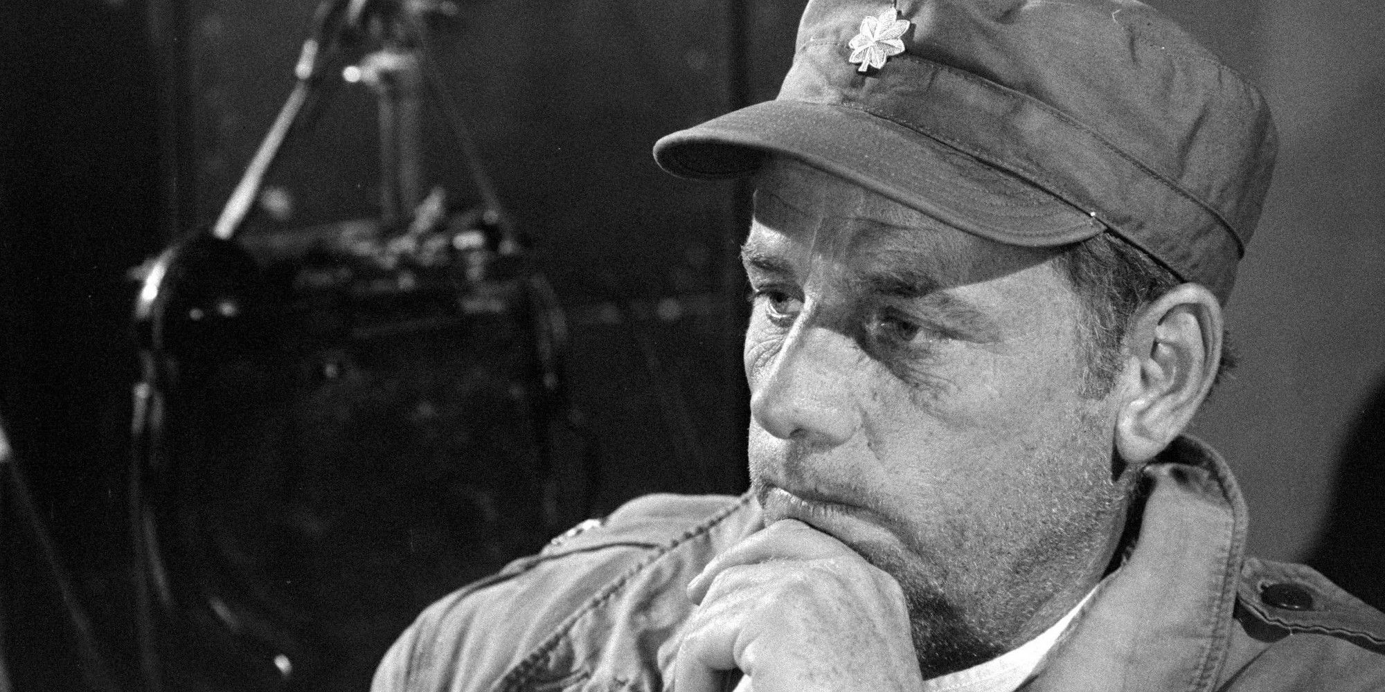 McLean Stevenson looking thoughtful on MASH