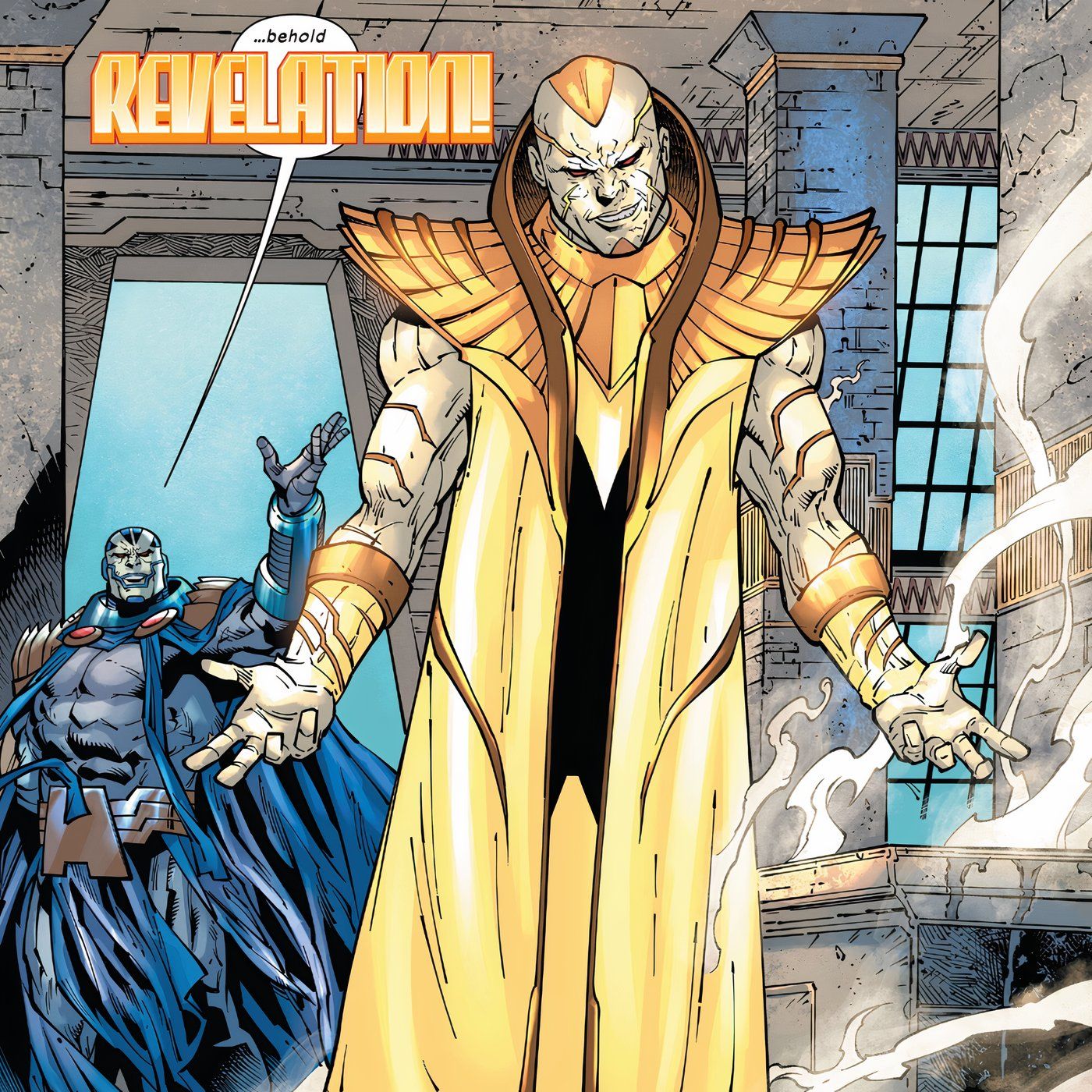 Apocalypse transforming Cypher into Revelation, naming him as his heir.