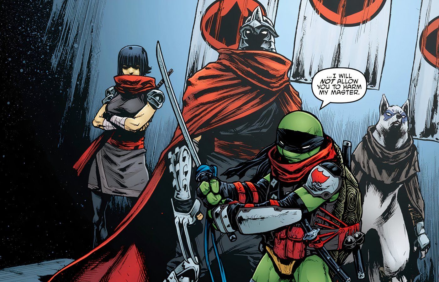 Leonardo joining Shredder in Teenage Mutant Ninja Turtles.