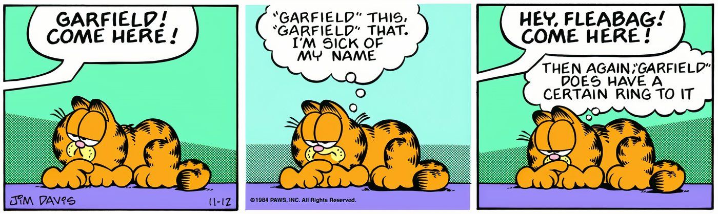 Garfield being called 'Fleabag' by Jon.