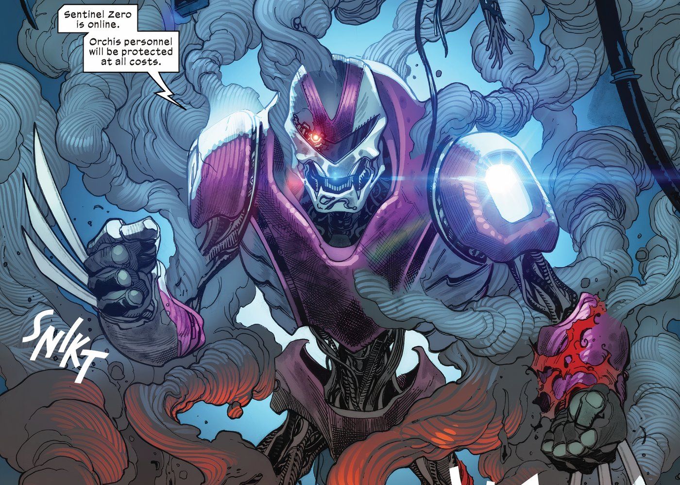 A Sentinel with Wolverine's claws called Sentinel Zero.