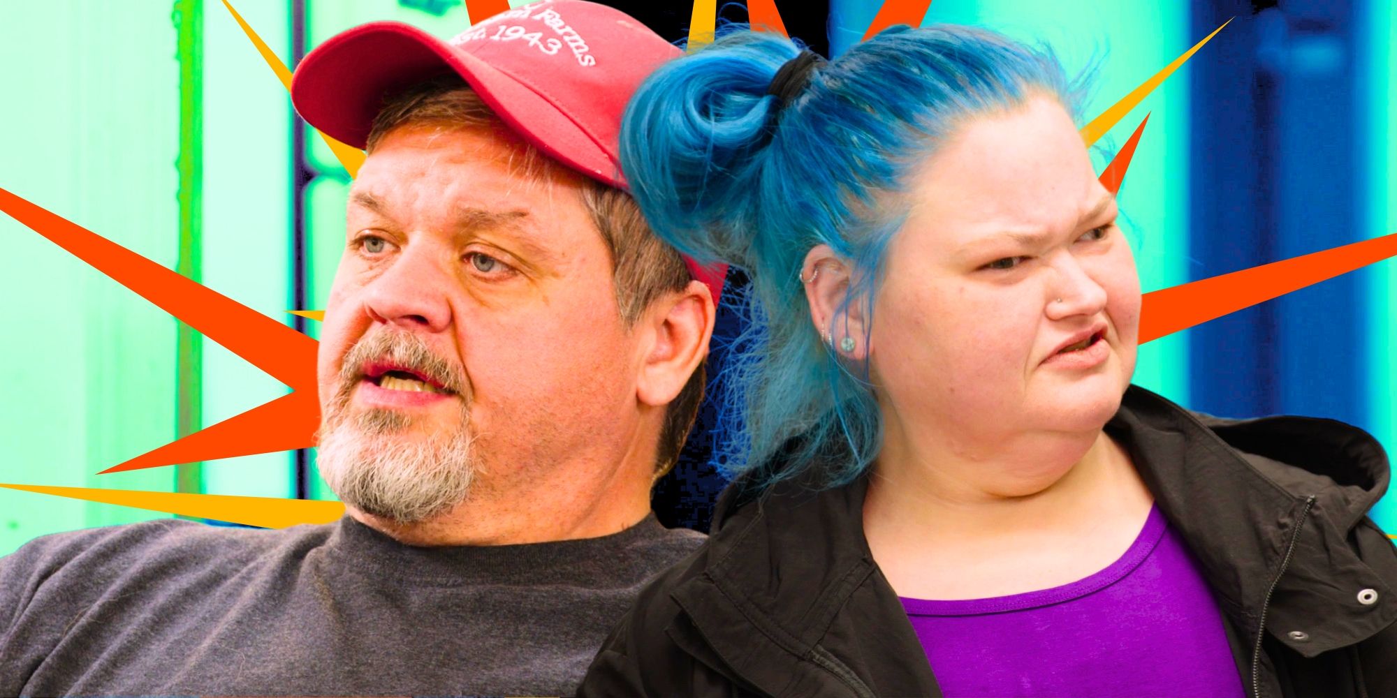 1000-Lb Sisters’ Amy Slaton &amp; Chris Combs look serious and confused.