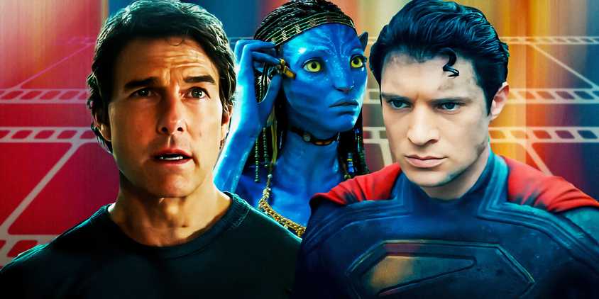 Tom Cruise in Mission: Impossible - The Final Reckoning, Neytiri in Avatar, and David Corenswet in Superman