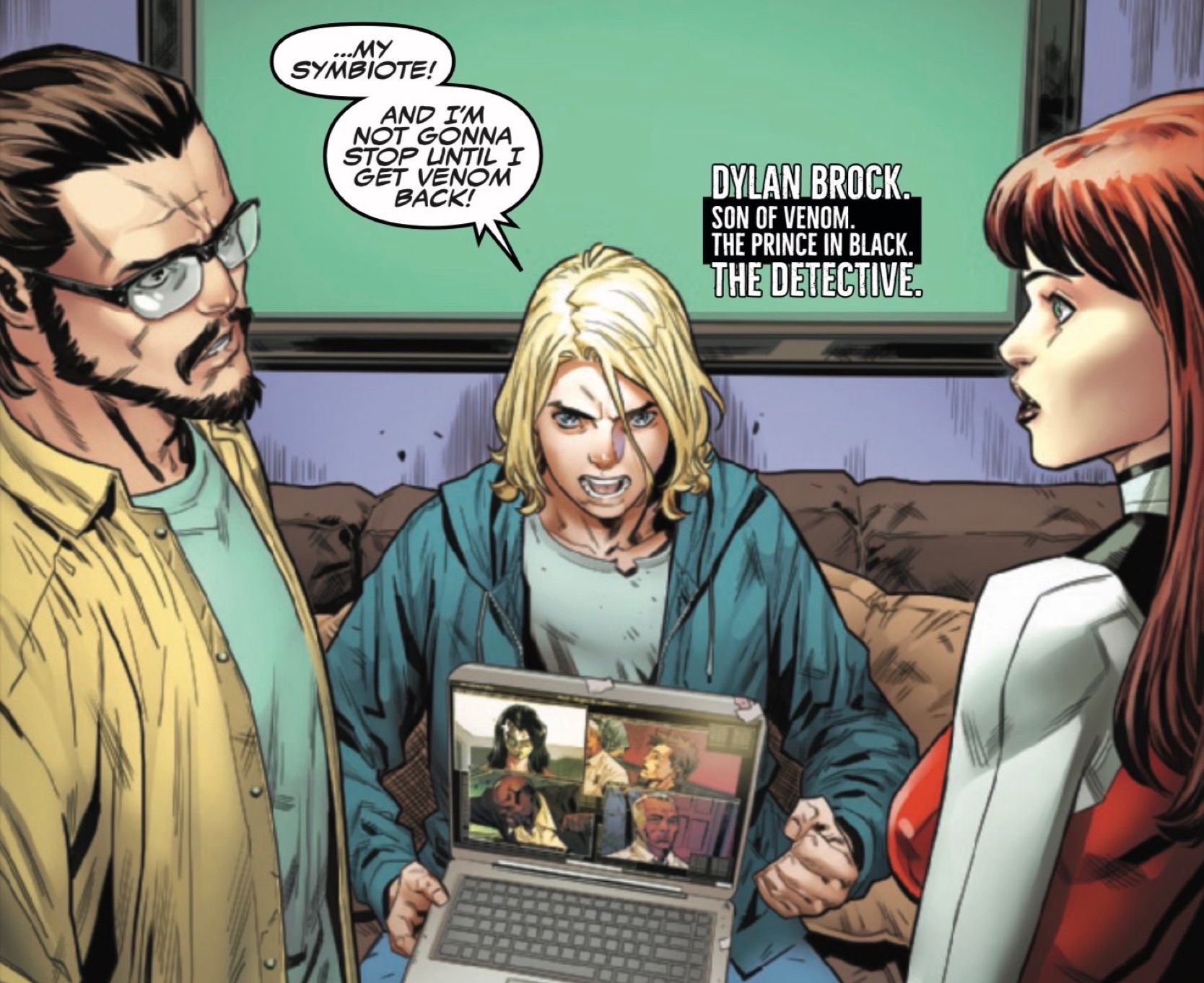 All-New Venom #1 by Ewing and Gómez - Dylan Brock tells Mary Jane and Paul about new Venom