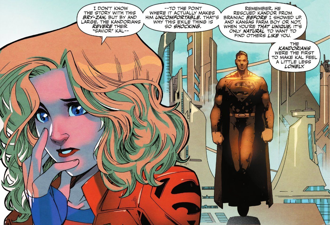 Action Comics 1078 Supergirl discusses how the Kandorians reverse Superman and he felt less lonely among them-1