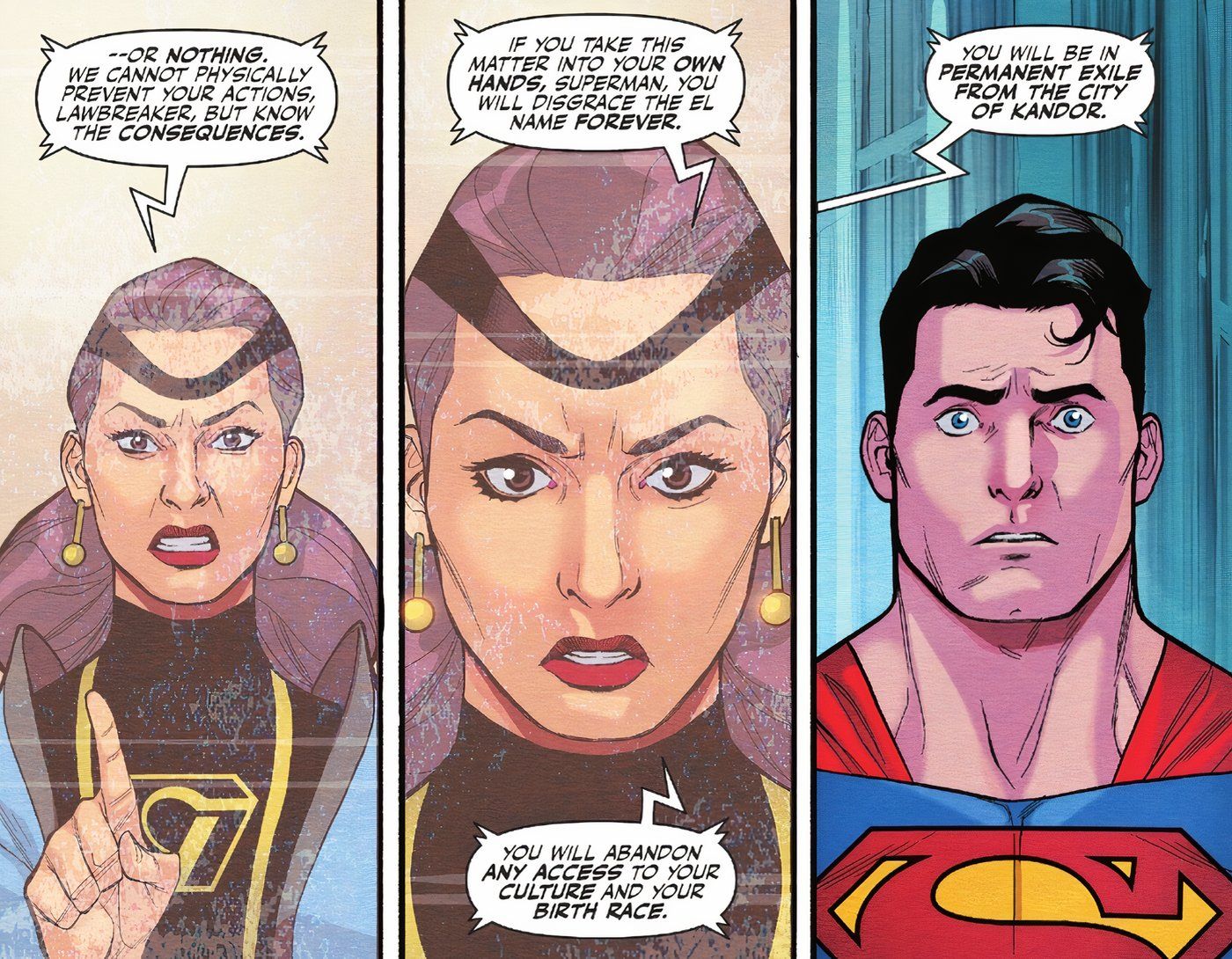 Action Comics 1078 Superman is told he will be exiled from the Bottle City of Kandor if he releases the Phantom Zone prisoners-1