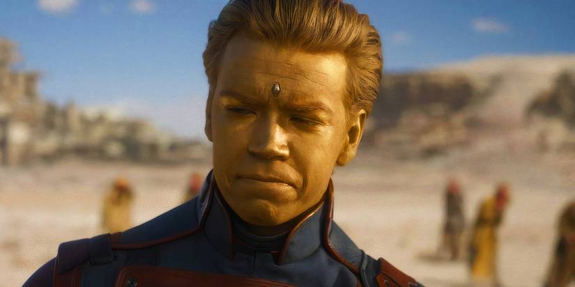 Adam Warlock as a Guardian in Guardians of the Galaxy Vol. 3 mid-credits scene