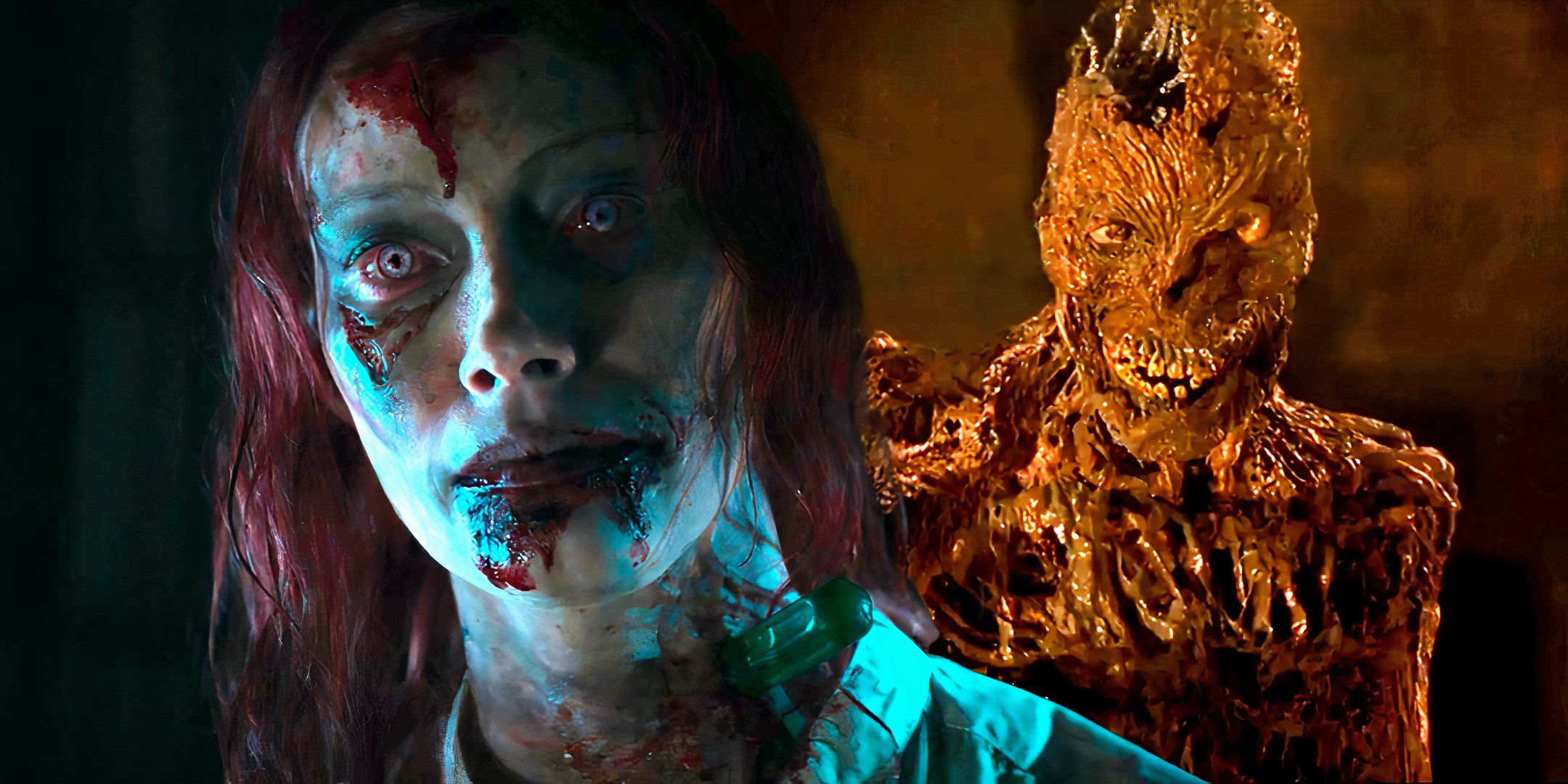 Alyssa Sutherland in Evil Dead Rise and Imhotep in The Mummy