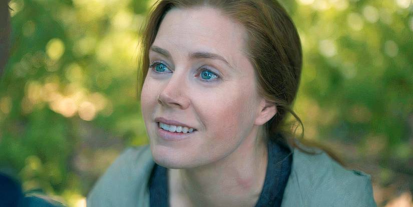 Amy Adams as Louise speaking to her daughter in the future in Arrival