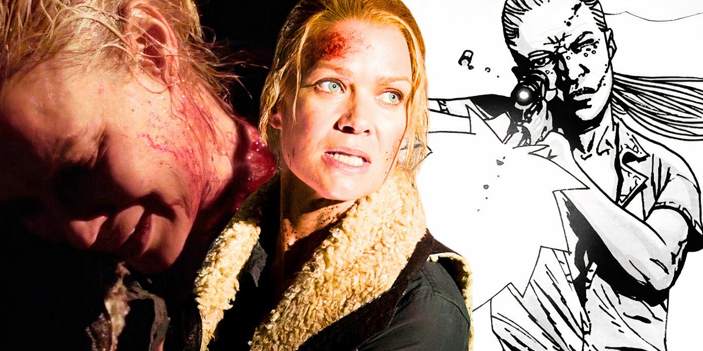 Uma imagem personalizada de Andrea nos quadrinhos e programa de TV de The Walking Dead - criada por Tom Russell