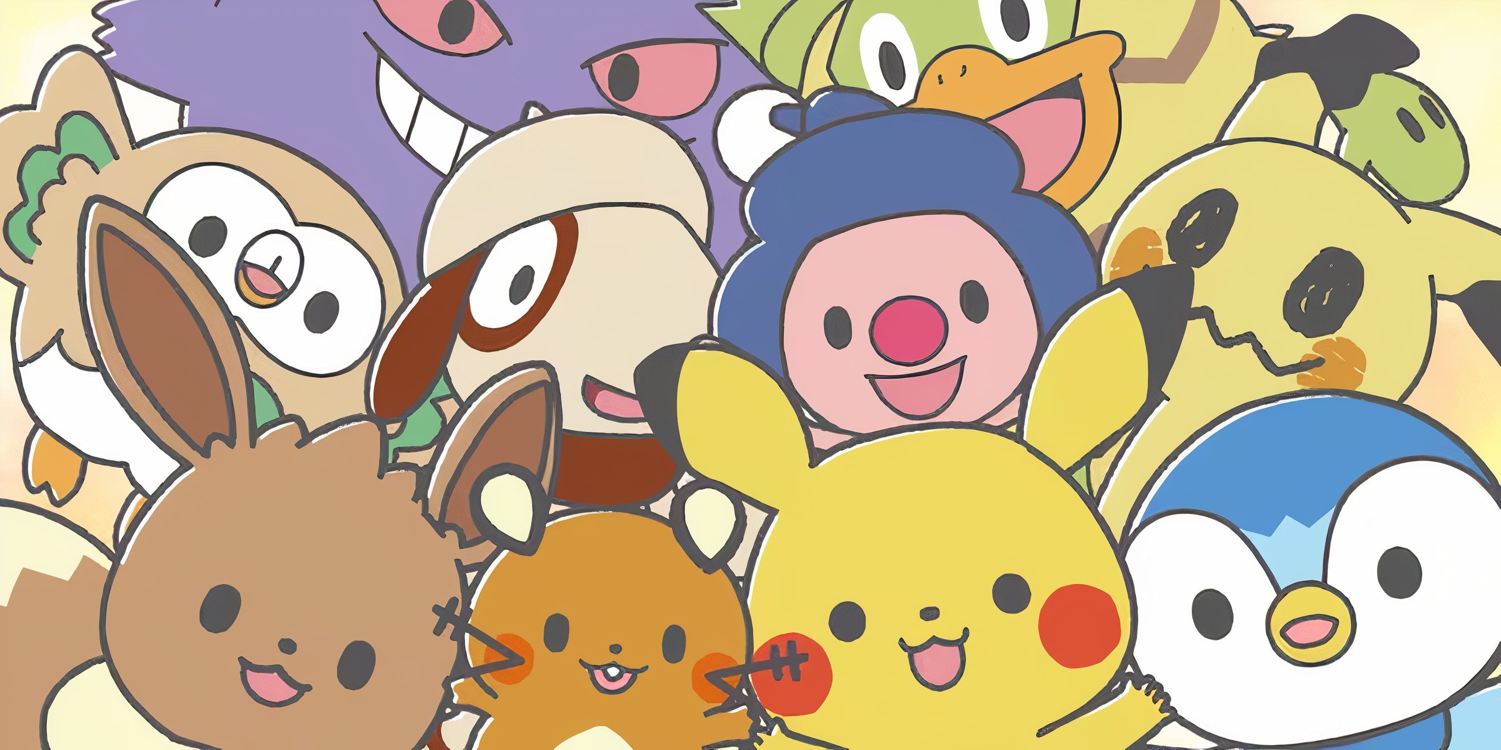 Various Baby Pokemon appear in a group shot promoting the new Fanworks production Monpoke.