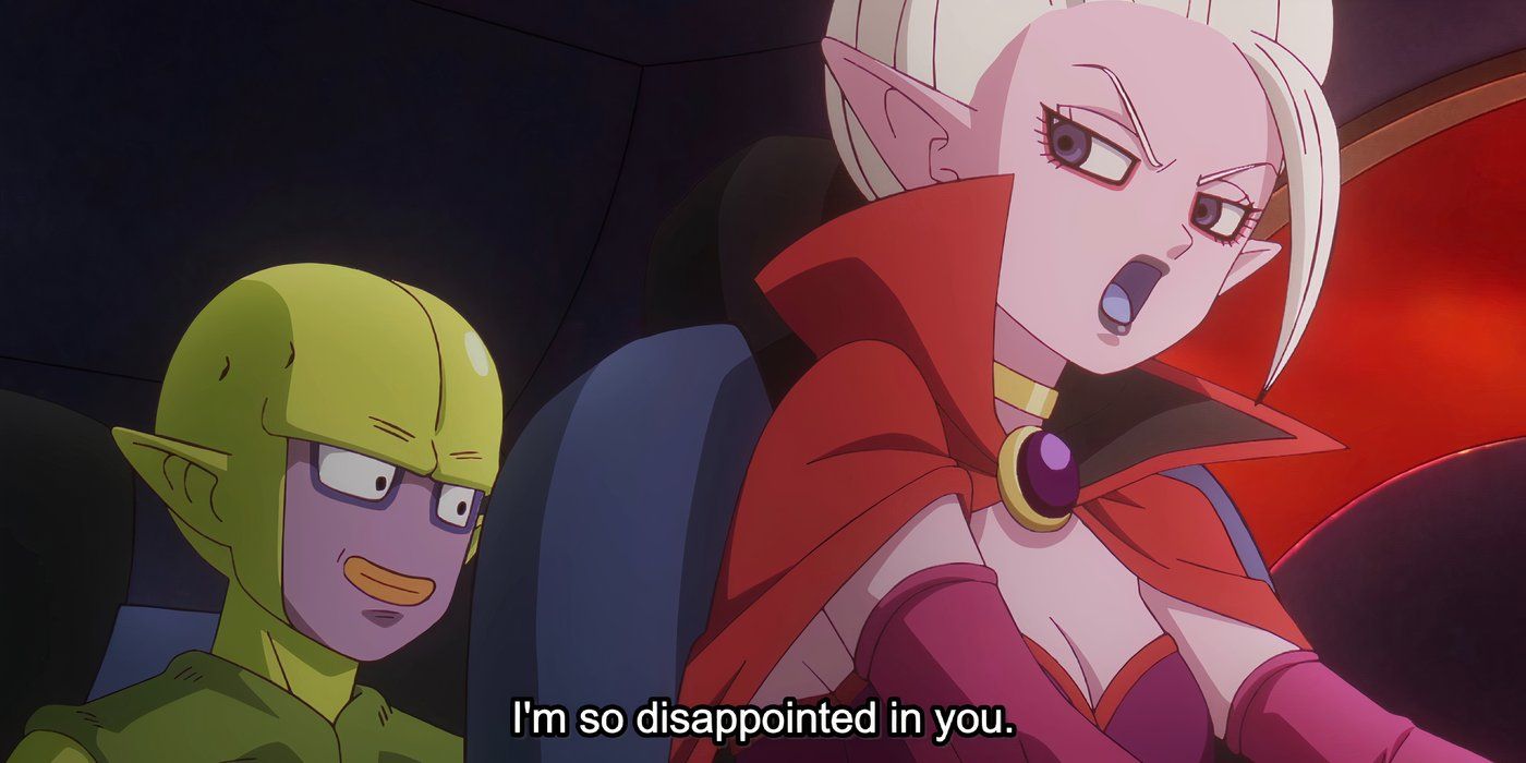 Dr. Arinsu telling Kuu that she is disappointed in him in Dragon Ball Daima.