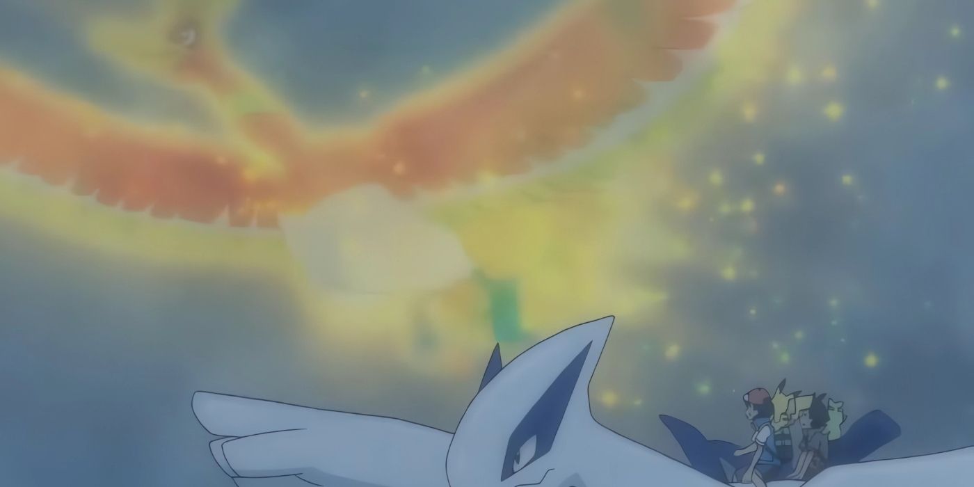 Ash and Goh see Ho-Oh for the last time in the anime series. 