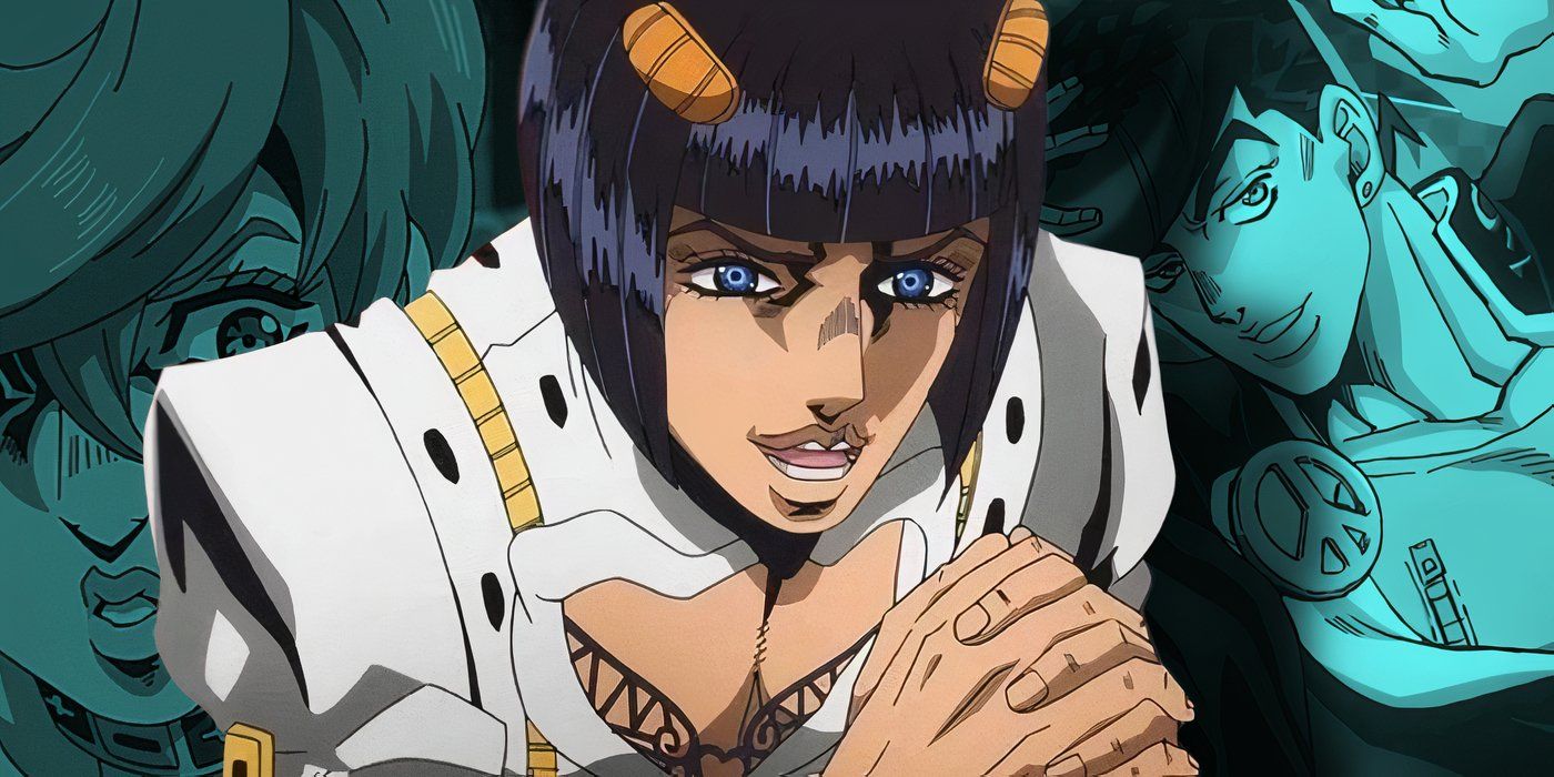 Trish Una, Bruno Bucciarati, and Josuke Higashikata JoJo&rsquo;s Bizarre Adventure