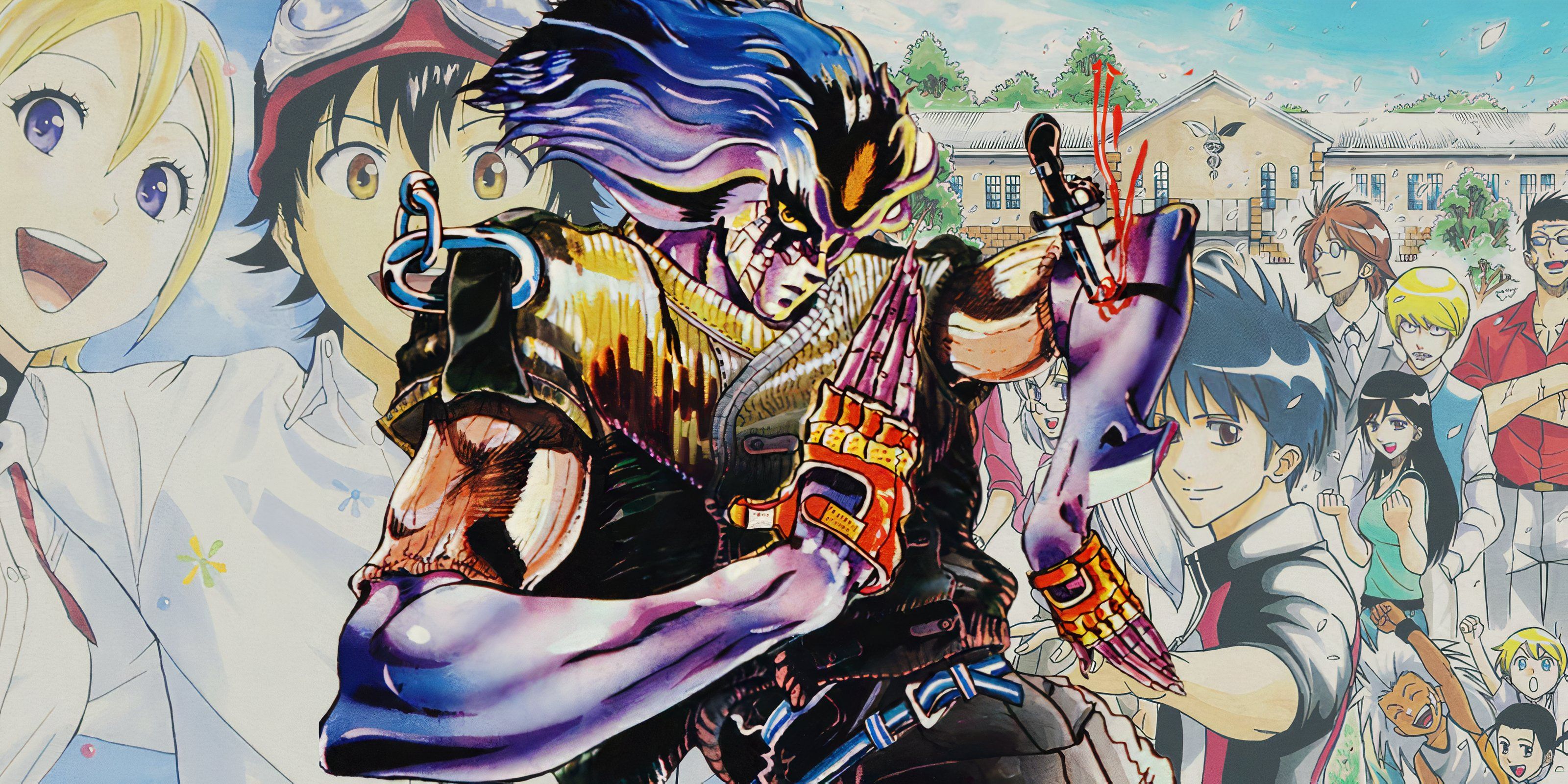 Feature header showcasing Baoh, Sket Dance, and Psyren