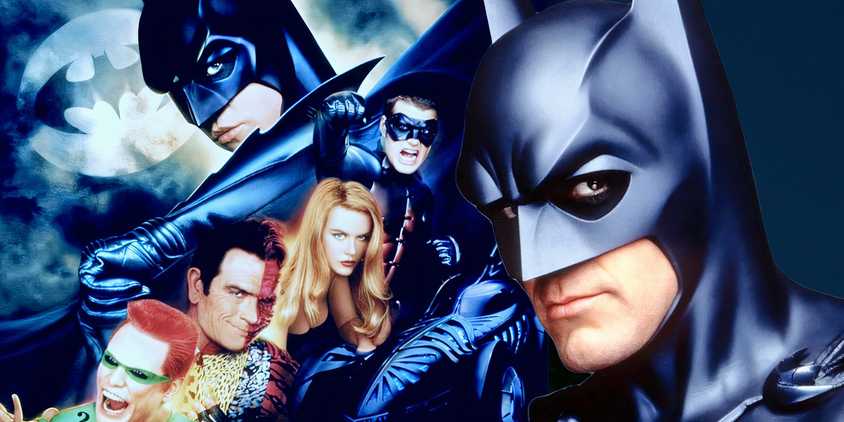 Batman Forever poster with George Clooney's Batman