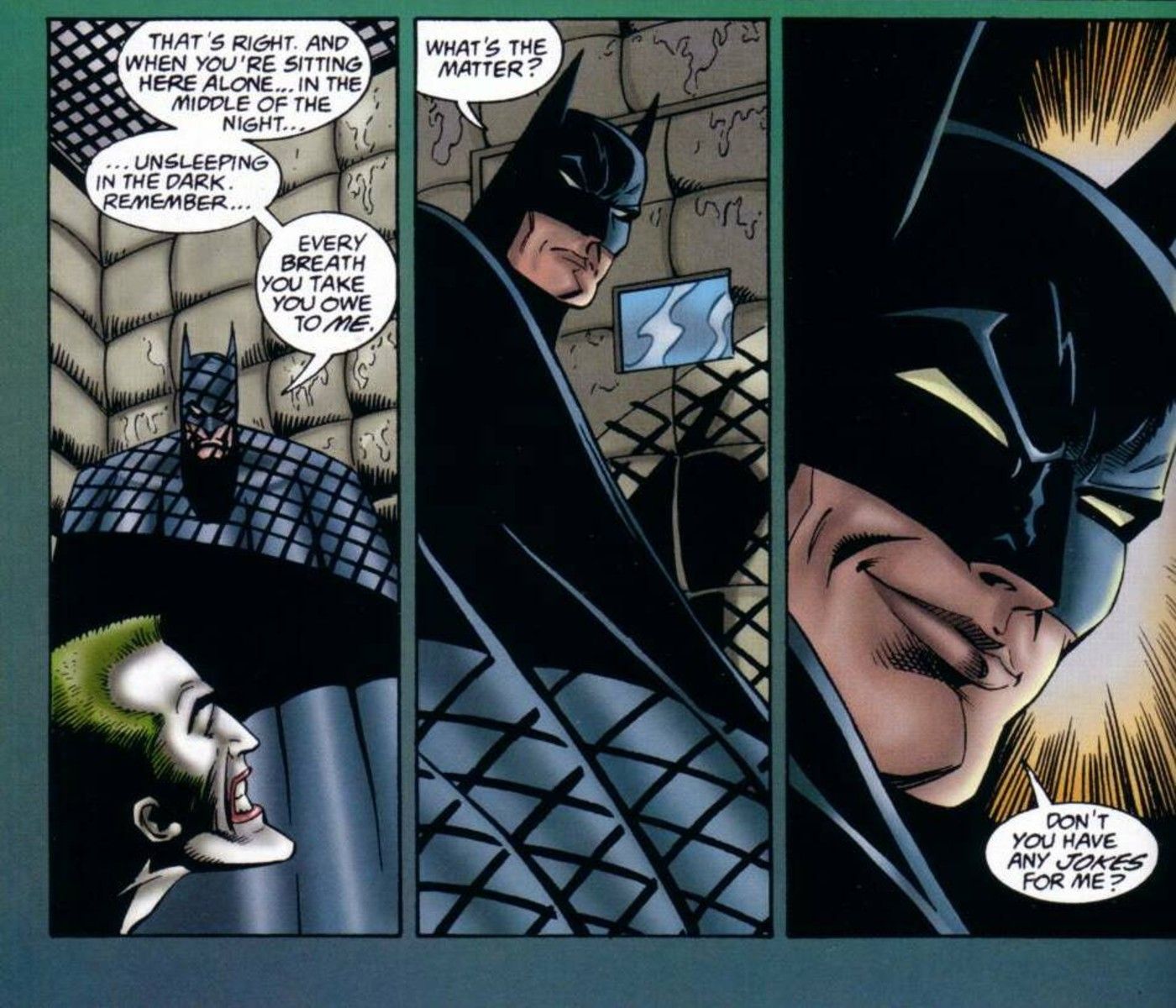 Batman smiles in The Joker Devil's Advocate #1