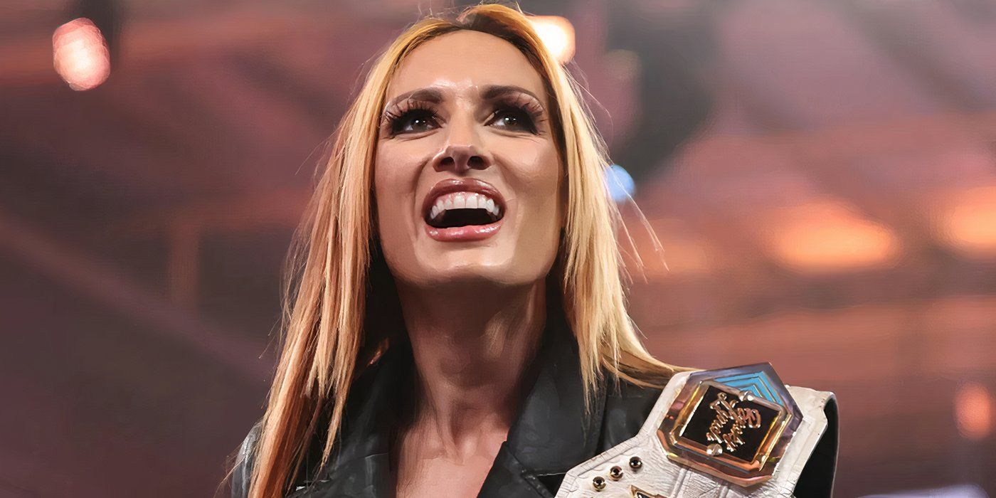 Becky Lynch feliz como campeã feminina