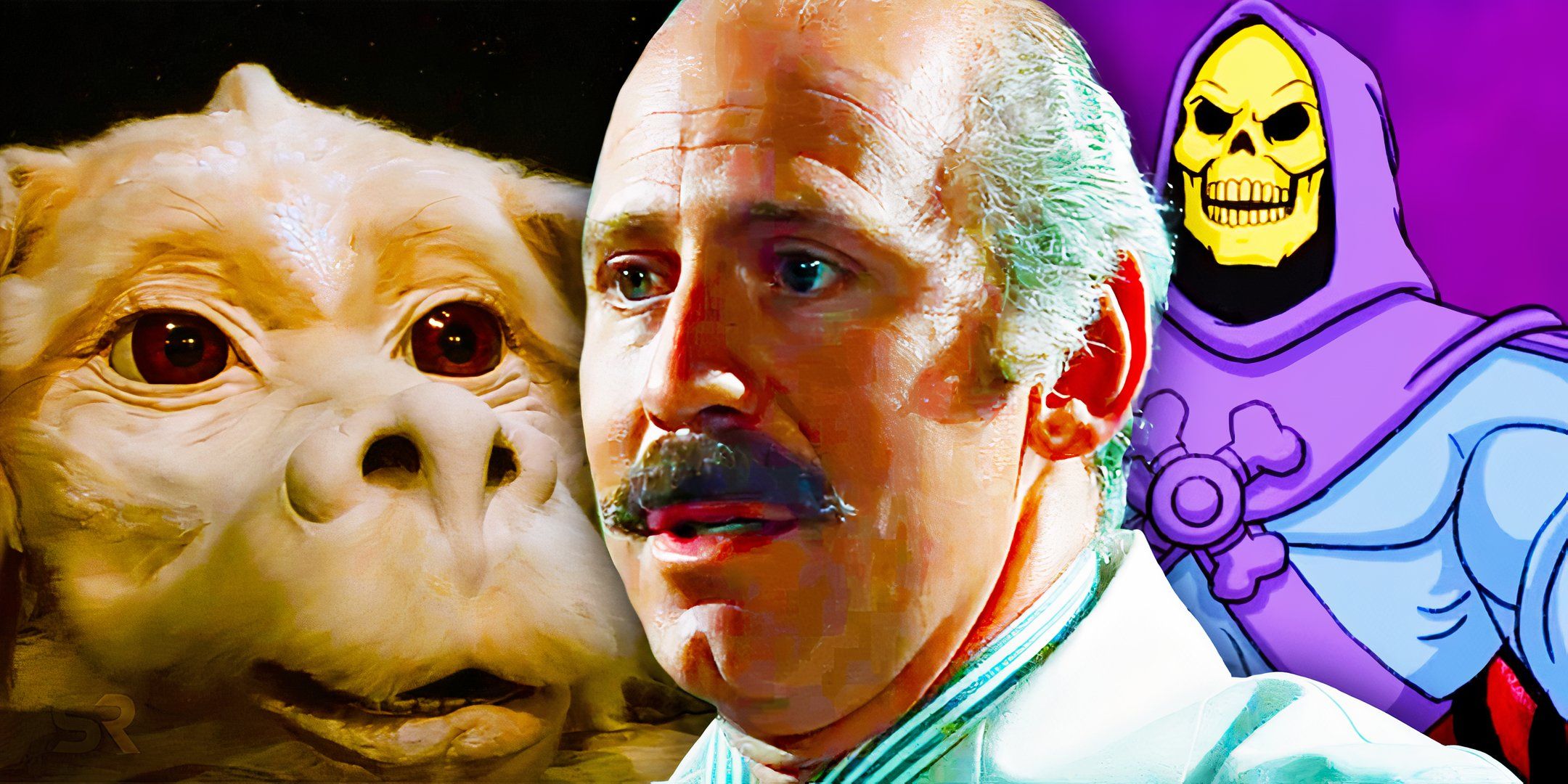 Blended image of Alan Oppenheimer in various movie and TV show roles