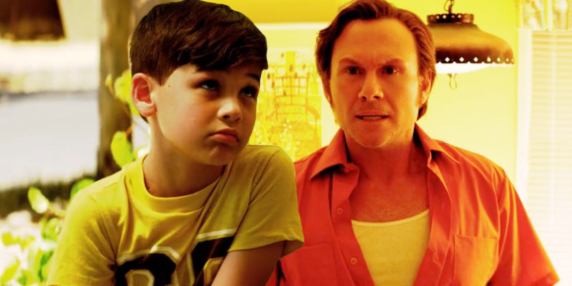 Brian Moser (Xander Mateo) e Harry Morgan (Christian Slater) em Dexter: Original Sin Season 1, episódio 4